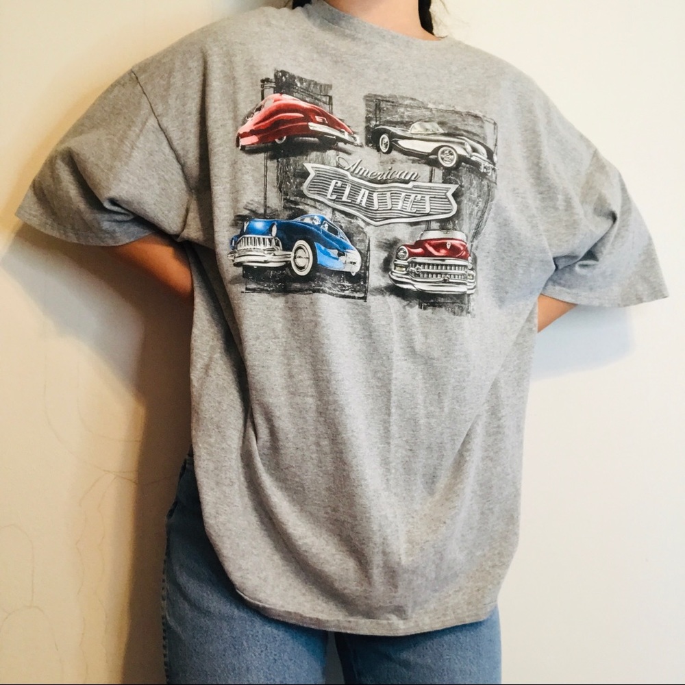 Grey Car Graphic Tee